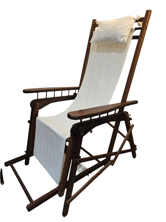 Chaise longue de croisière pliante vintage