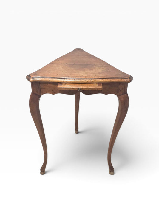 Table d'Appui Triangulaire à Écritoire – Estampillée André Mailfert (Orléans) – Style Louis XV