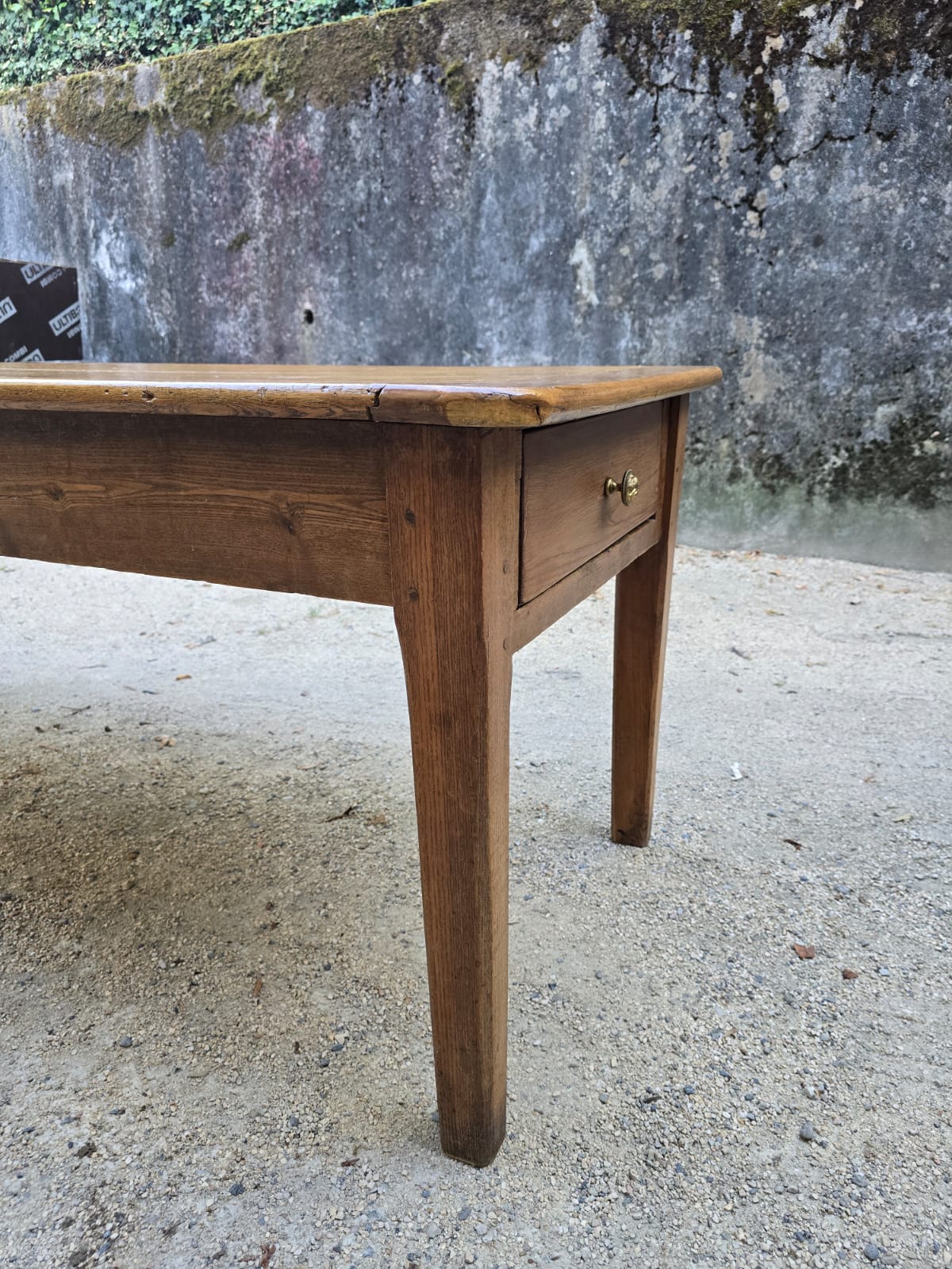 Table de ferme ancienne en orme