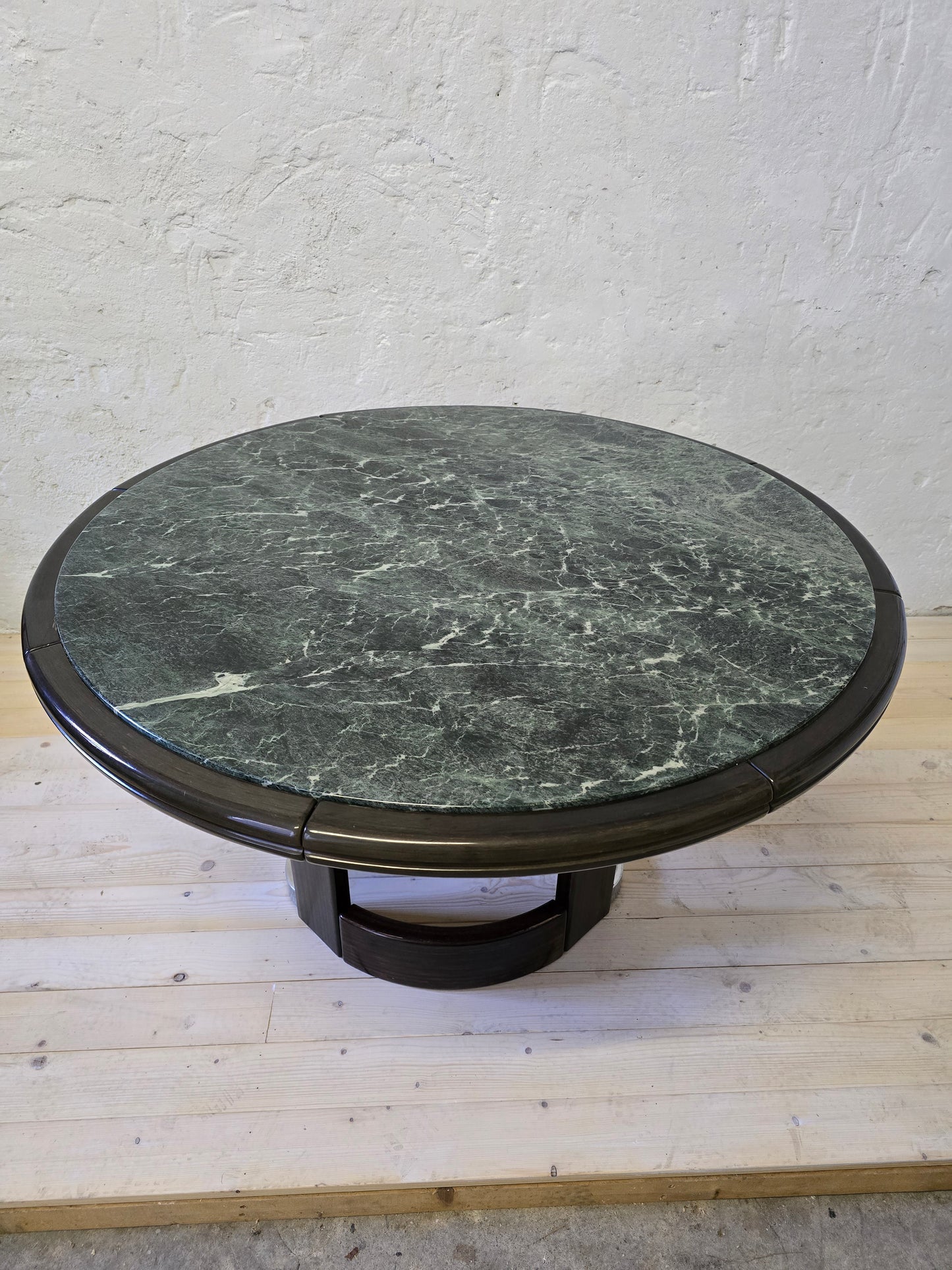 Table ronde art déco marbre vert
