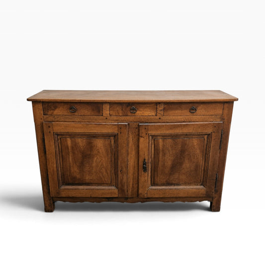Buffet ancien XIXe siècle en noyer – 3 tiroirs