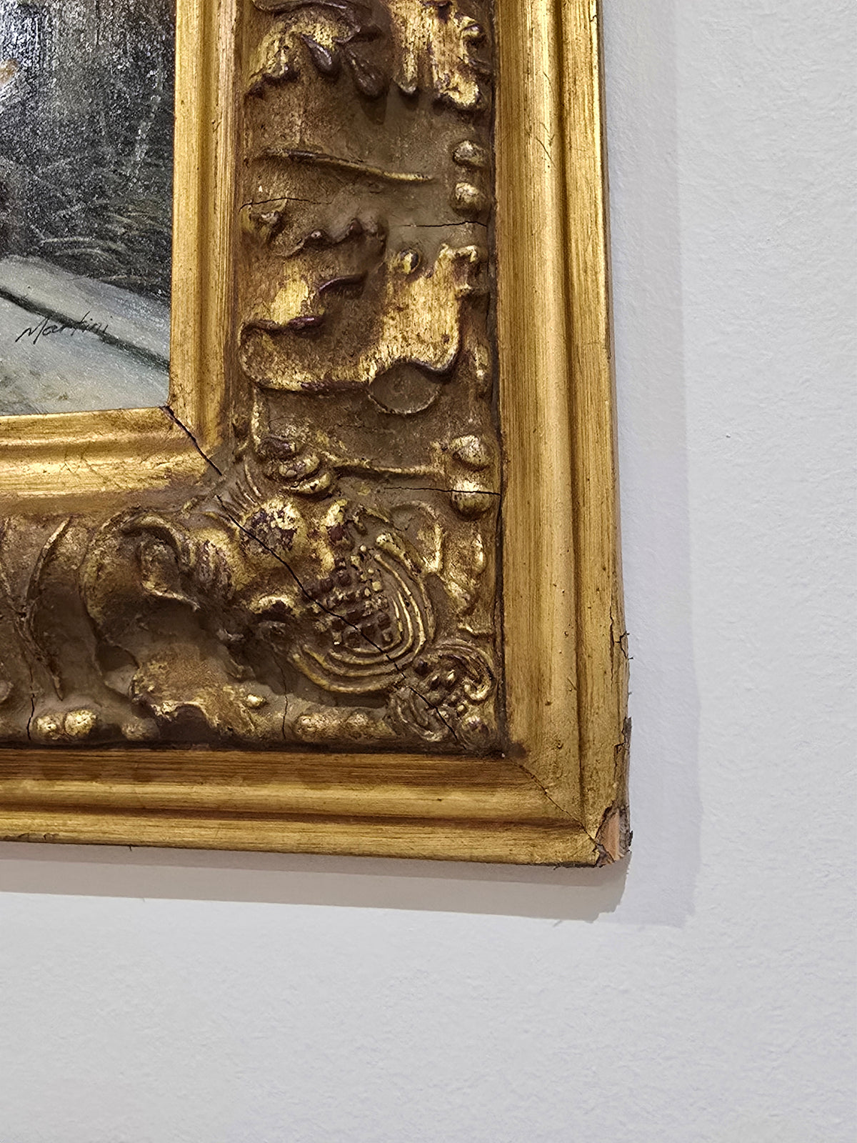 Tableau – Scène de rue hollandaise sous la neige