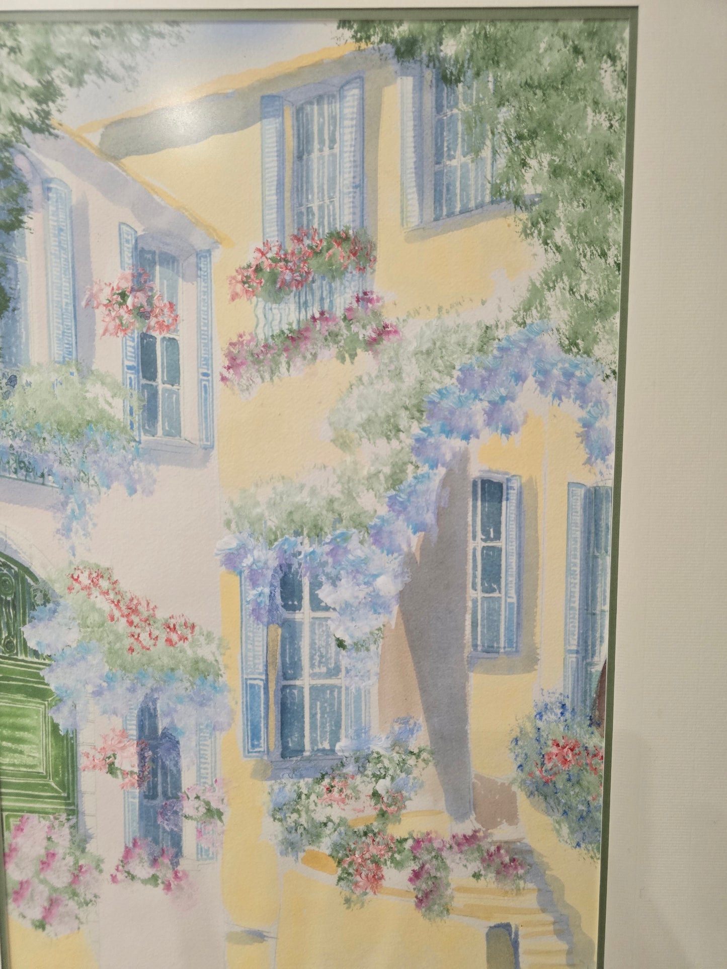 Aquarelle signé, maison Provence