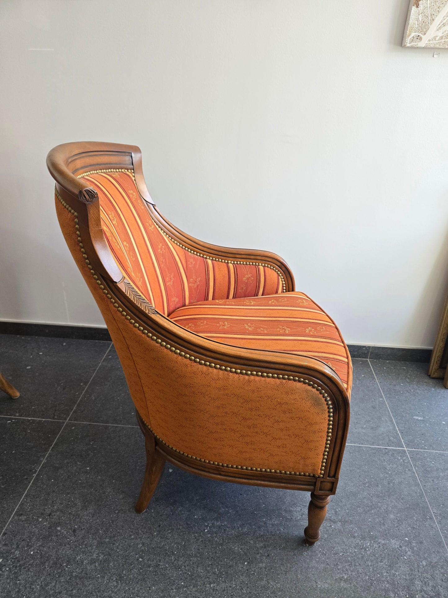 Paire de fauteuils bergères de grande qualité – Manufacture SE
