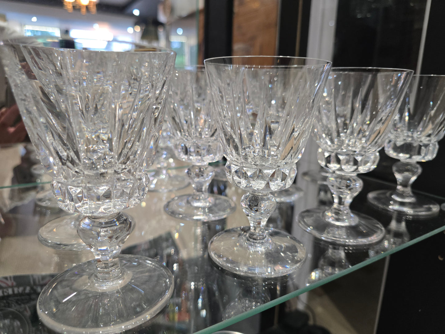 12 verres à eau Saint-Louis modèle Guernesey en cristal taillé