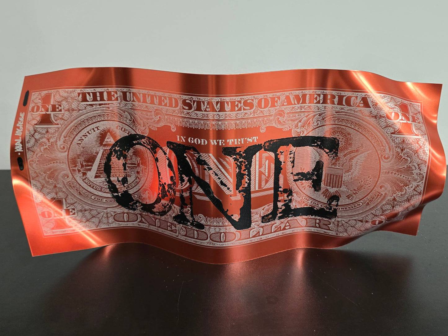 One dollar rouge/noir -Karl lagasse 11/14
