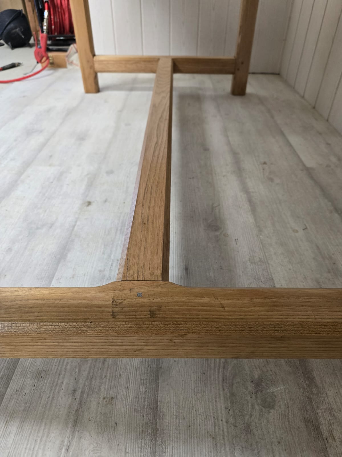 Table de ferme en chêne blond