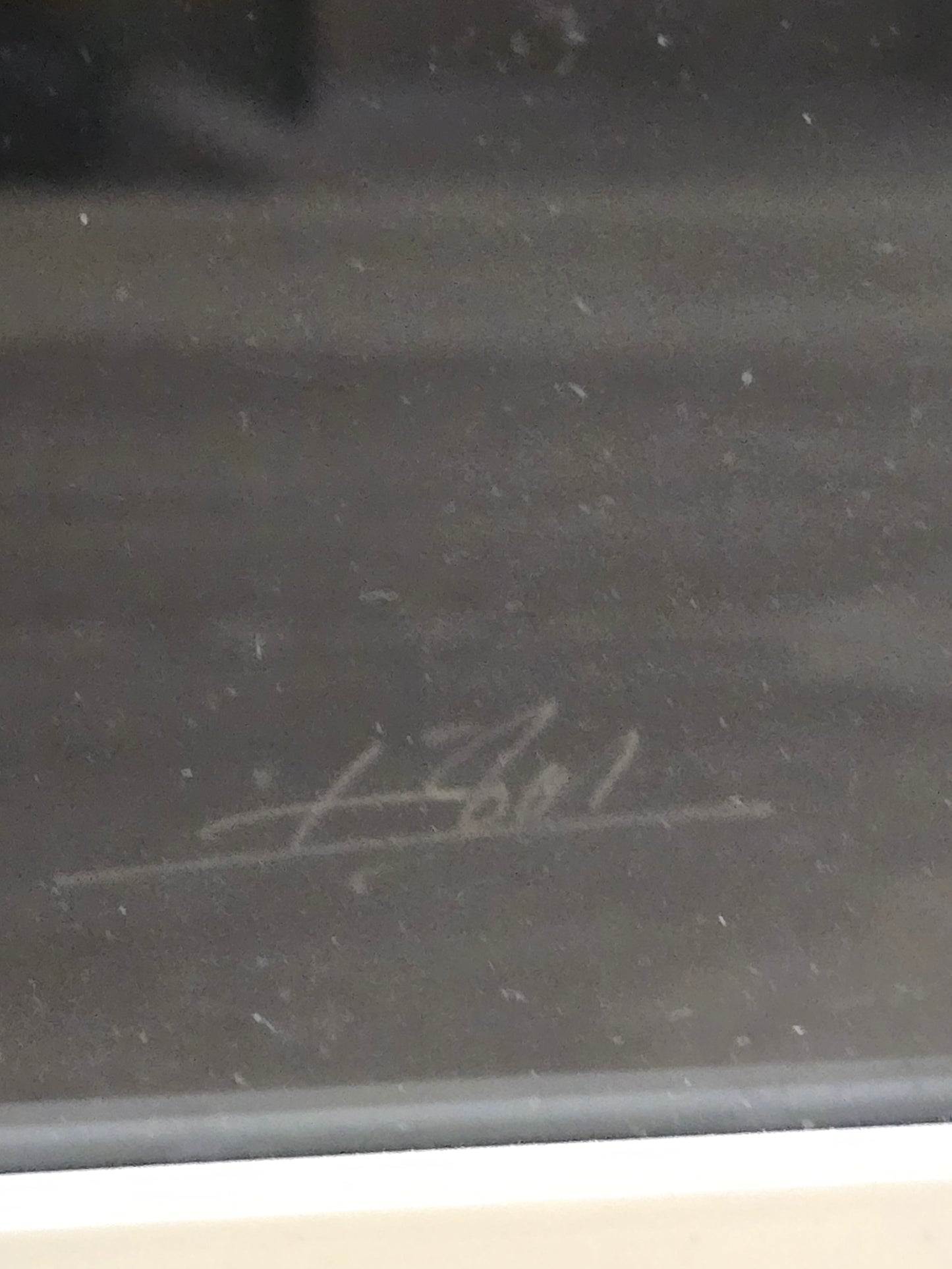 Tableau abstrait signé Guidotti Giuseppe – Composition moderne sur fond noir