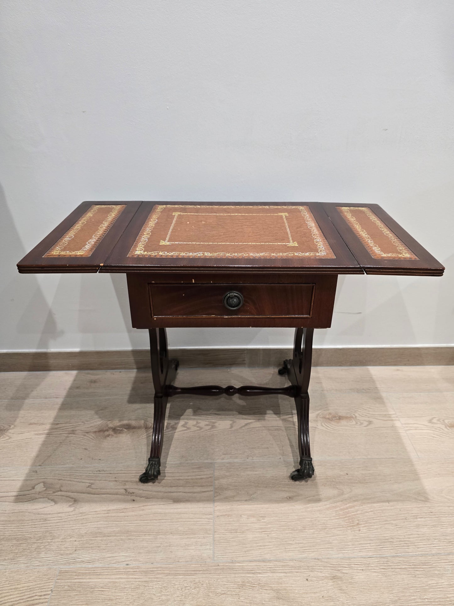 Table d’appoint ancienne à abattants – Style anglais Regency