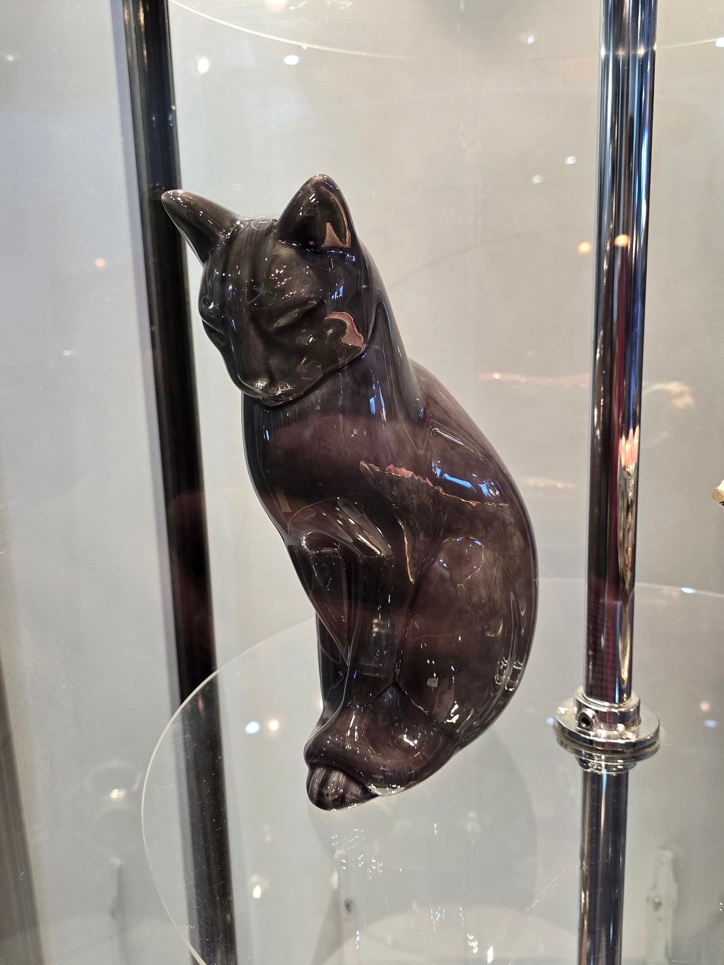 Chat En Céramique Signé migeon