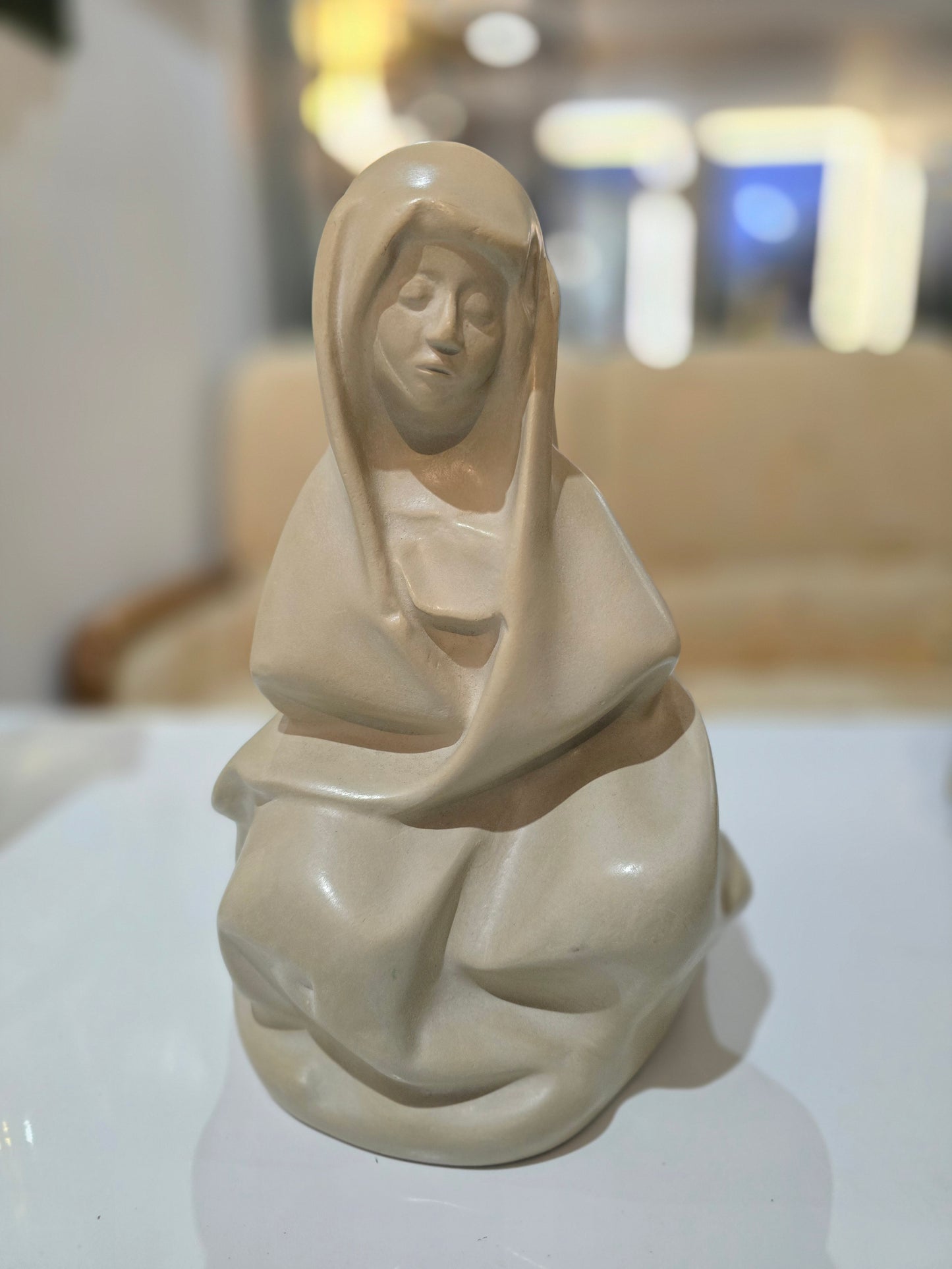 Sculpture – Vierge Méditative (Reproduction Officielle des Musées Nationaux)