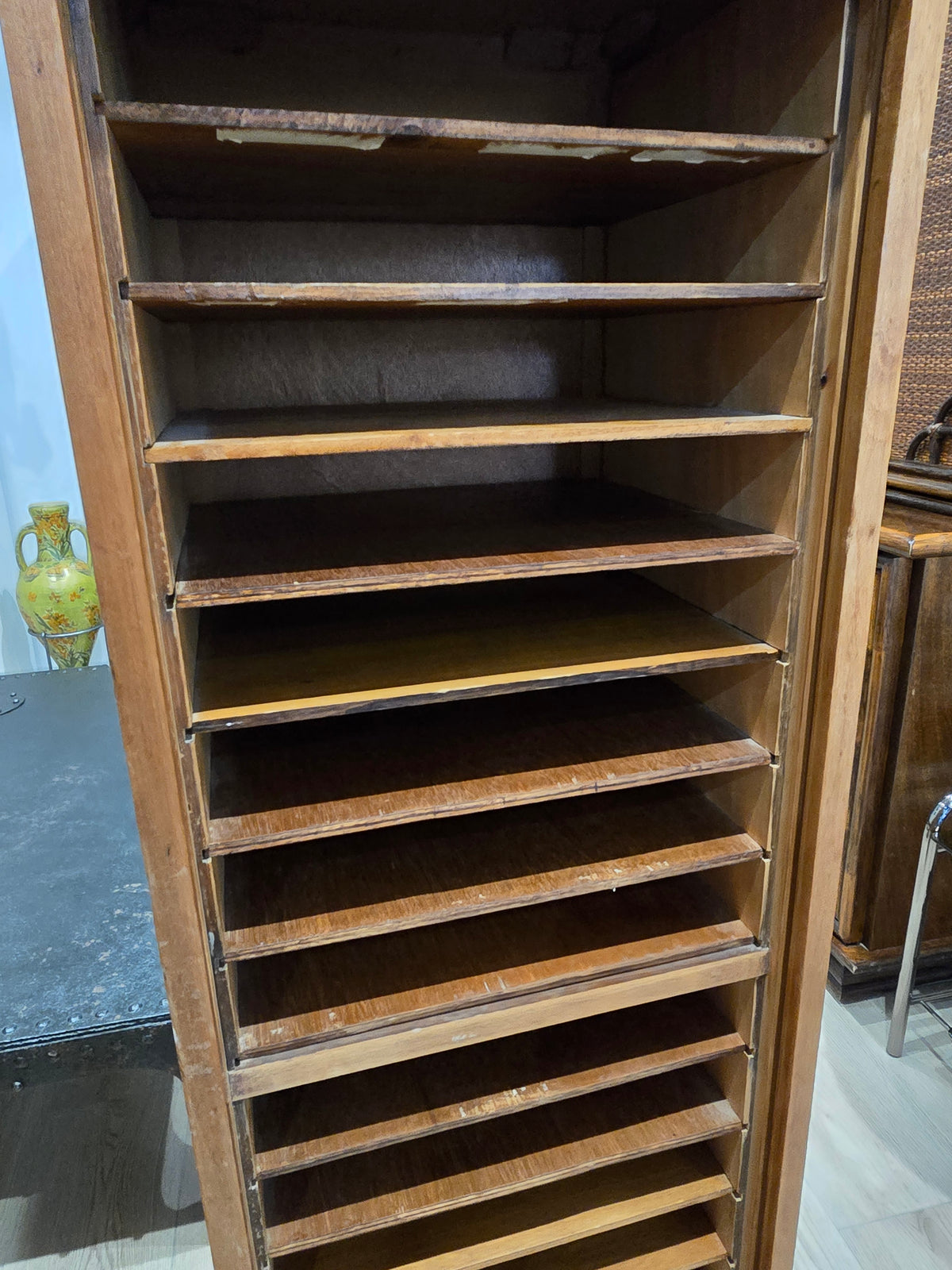 Classeur ancien GM RADIA à rideau – meuble de bureau années 30/40
