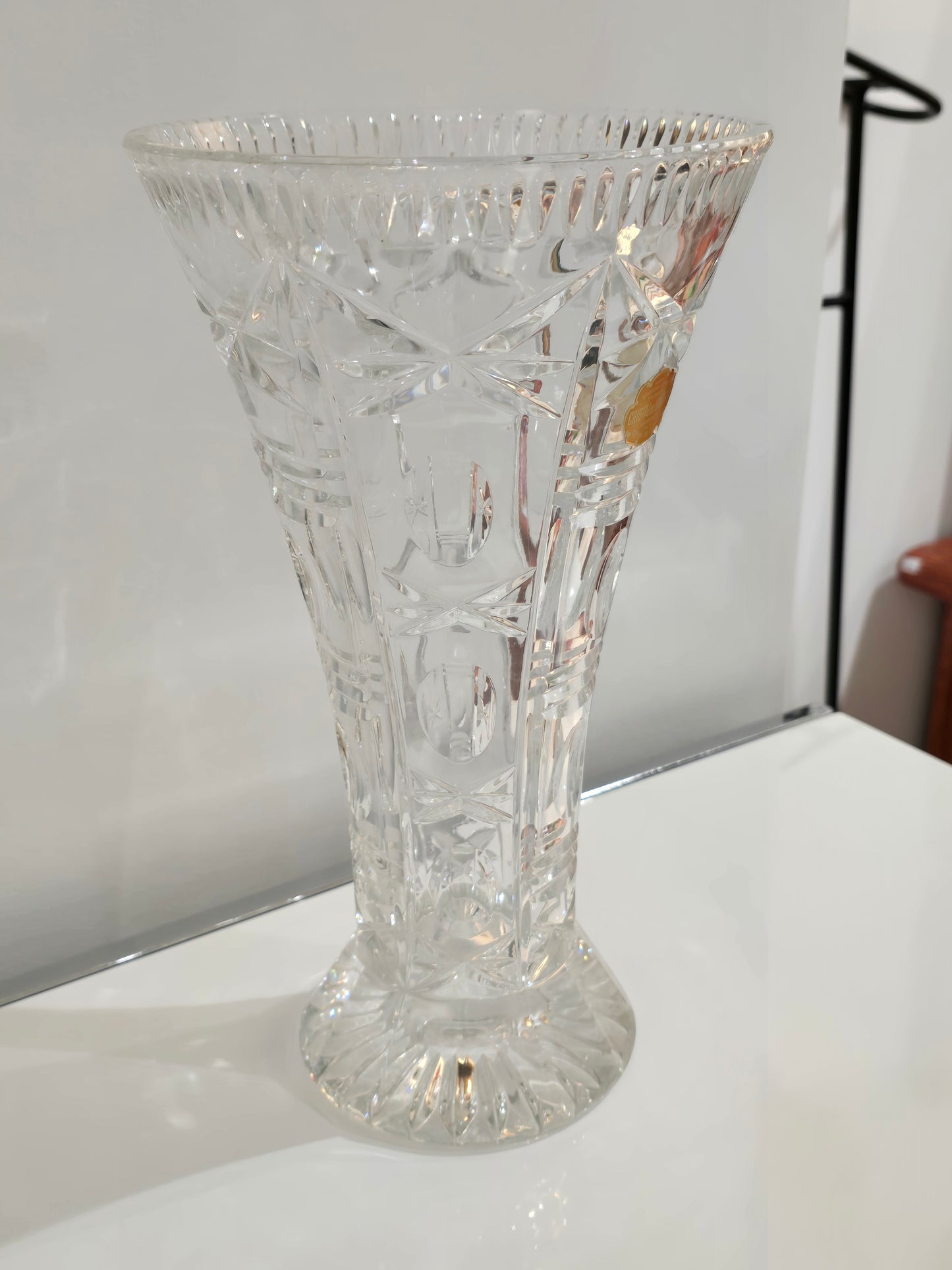 Grand vase cristal de bavier