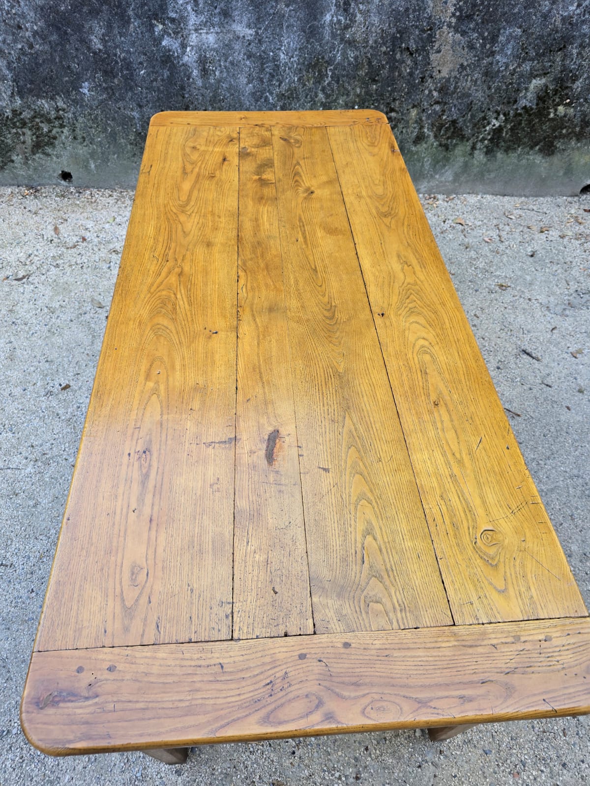 Table de ferme ancienne en orme