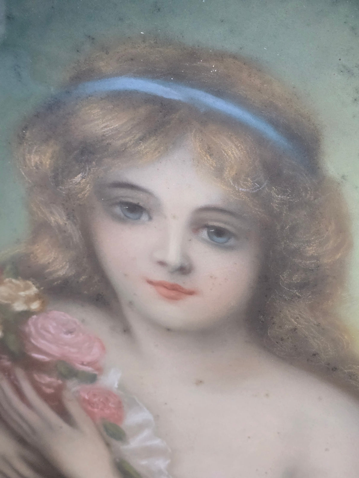 Superbe Paire de Pastels Fin XIXe – Style Greuze – Cadres d'Origine Bois Doré