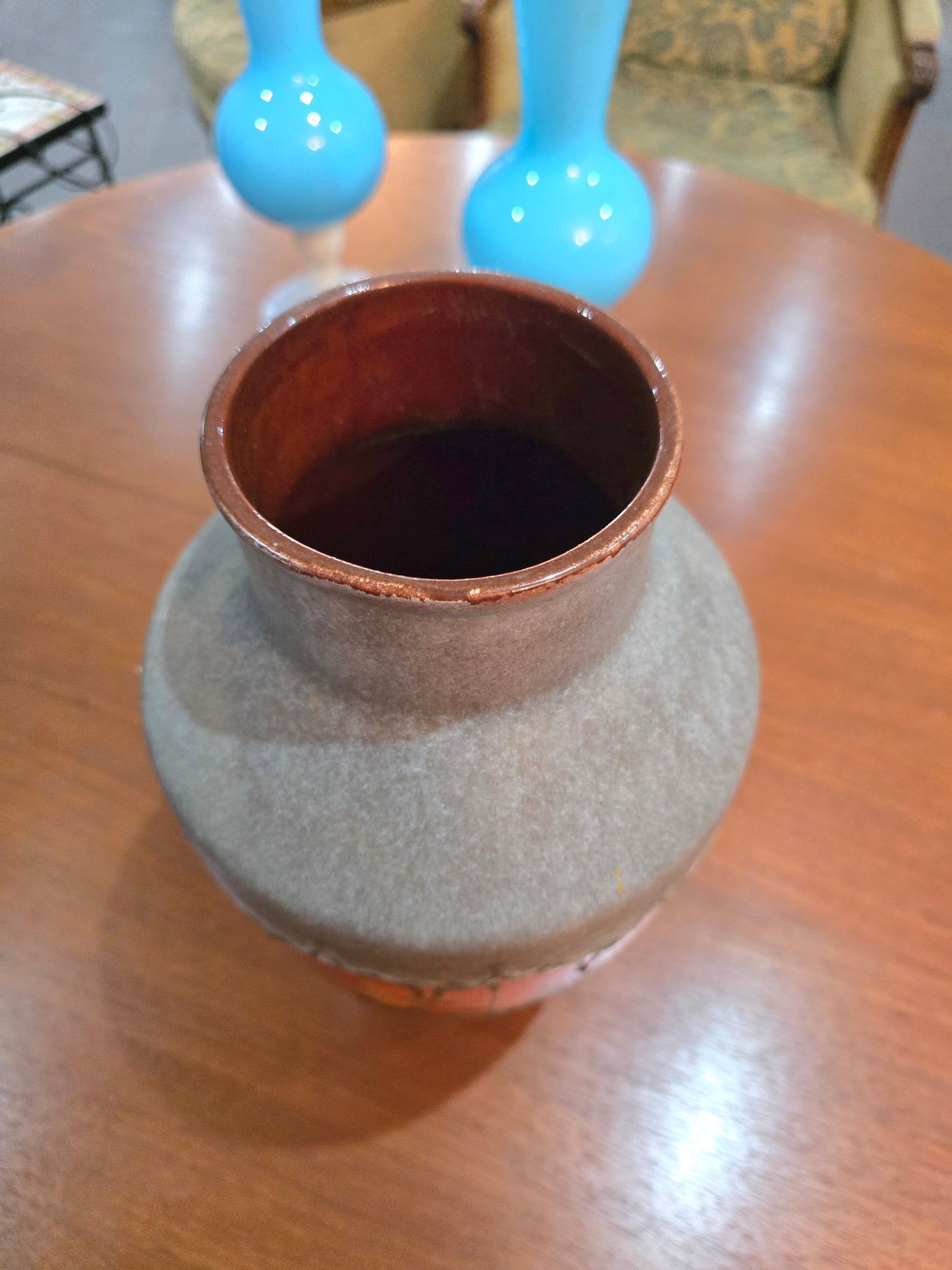 Vase allemand Fat Lava – Céramique émaillée – Germany, années 1960–1970