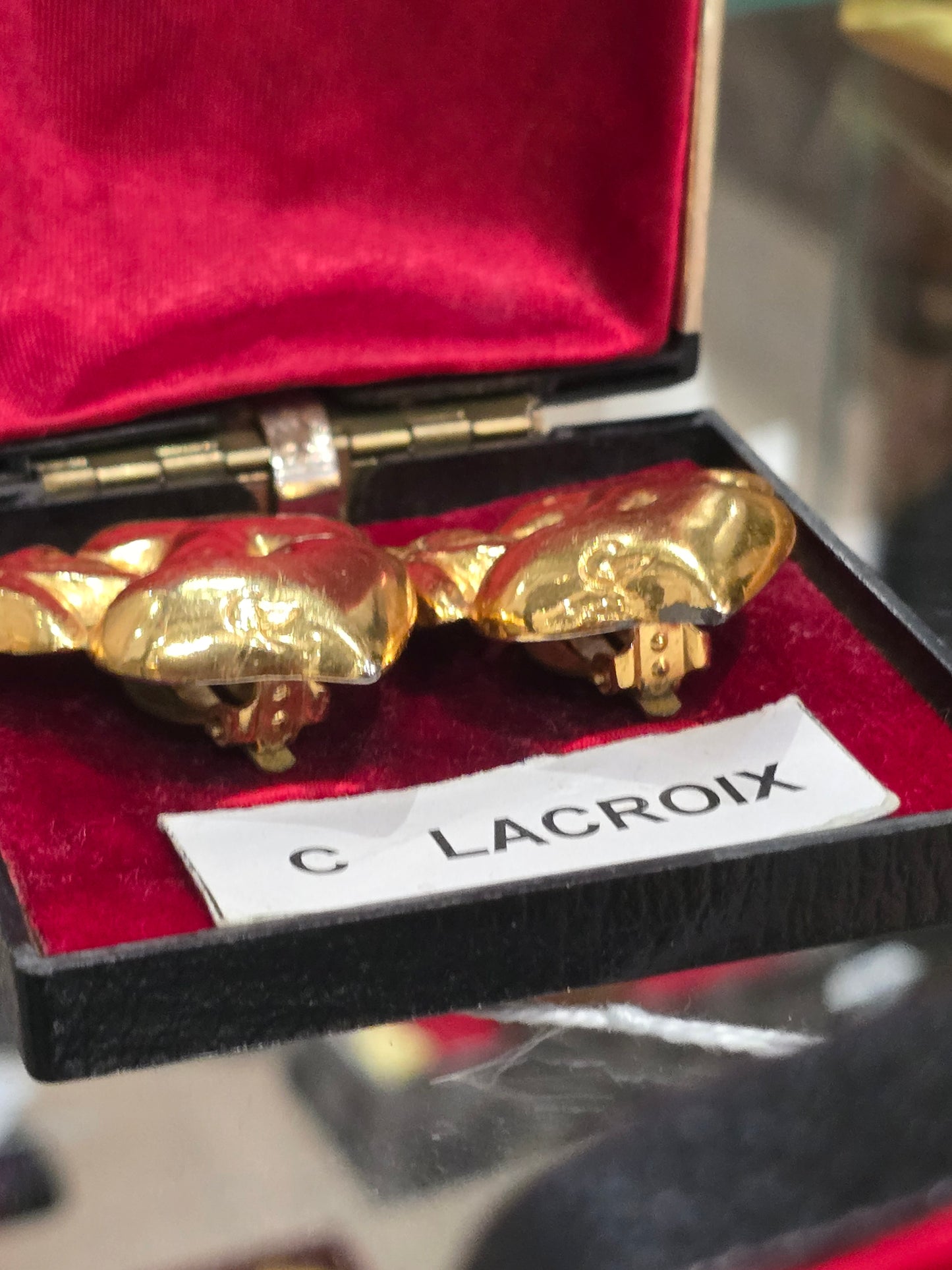 Boucles d’oreilles clip vintage Christian Lacroix
