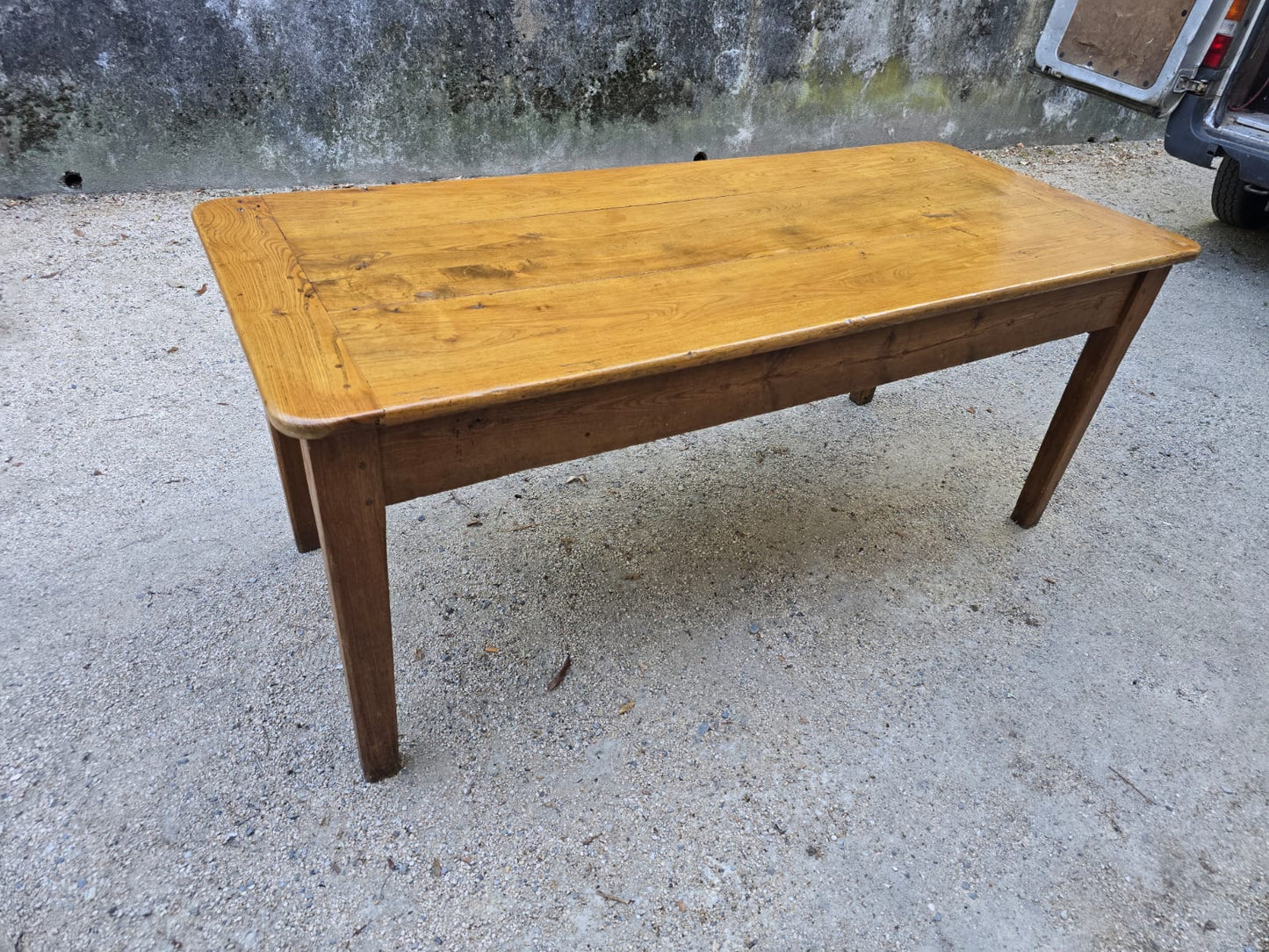 Table de ferme ancienne en orme