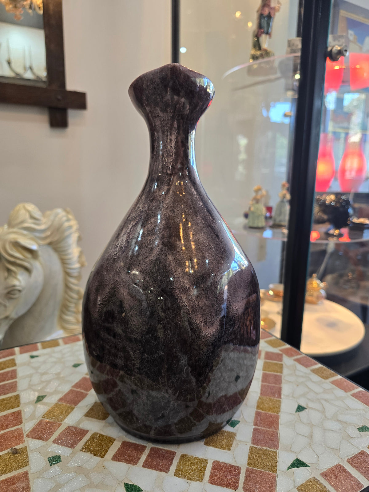 Grand pichet / vase sculptural Accolay – Potiers d’Accolay – années 1950-60 – signé, N°3 – H. 33 cm