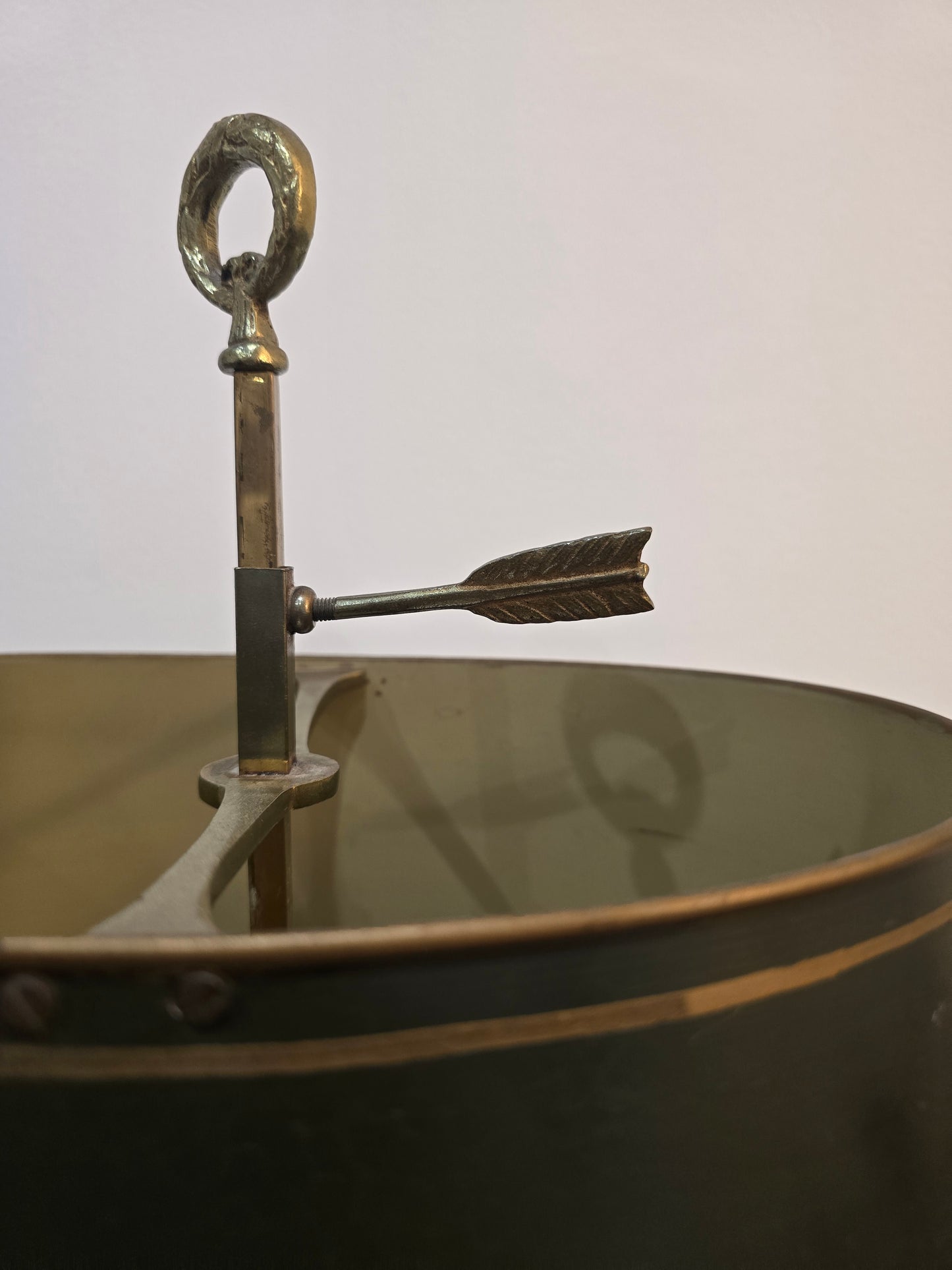 Lampe Bouillotte Empire à Deux Feux en Laiton