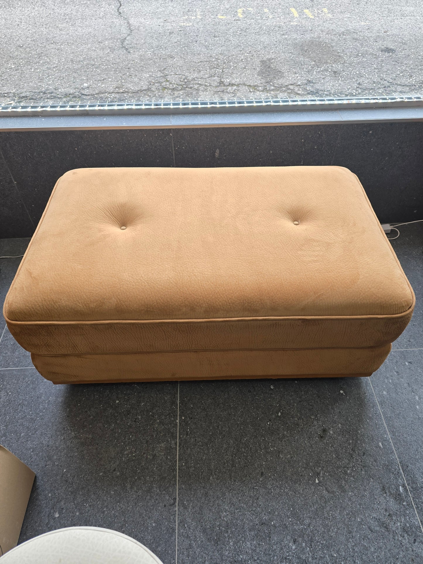 Banquette/ottomane -"jaque leuleu collection" velour caramel