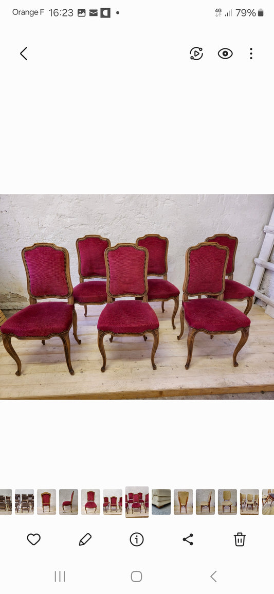 Chaise louis XV