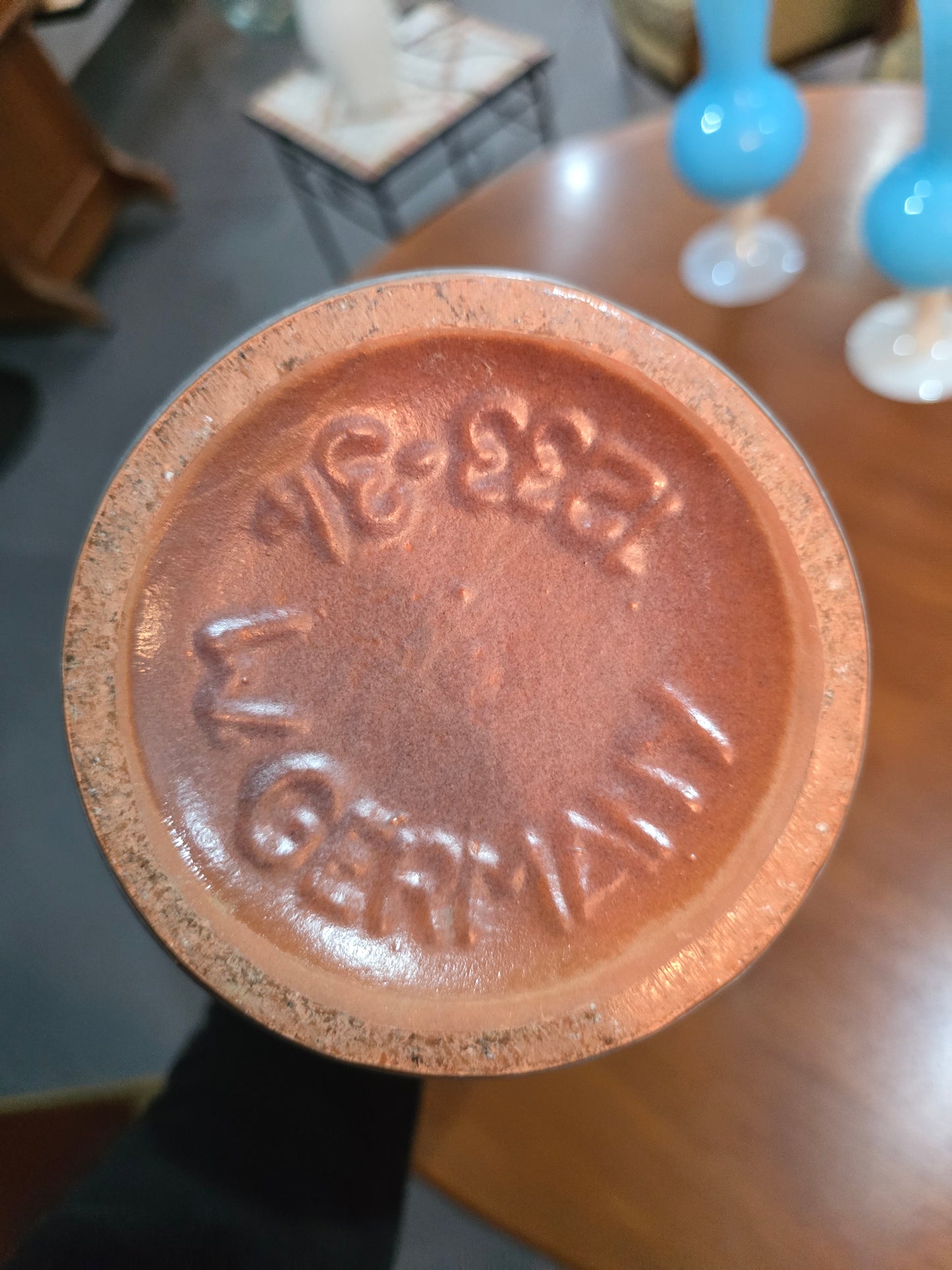 Vase allemand Fat Lava – Céramique émaillée – Germany, années 1960–1970