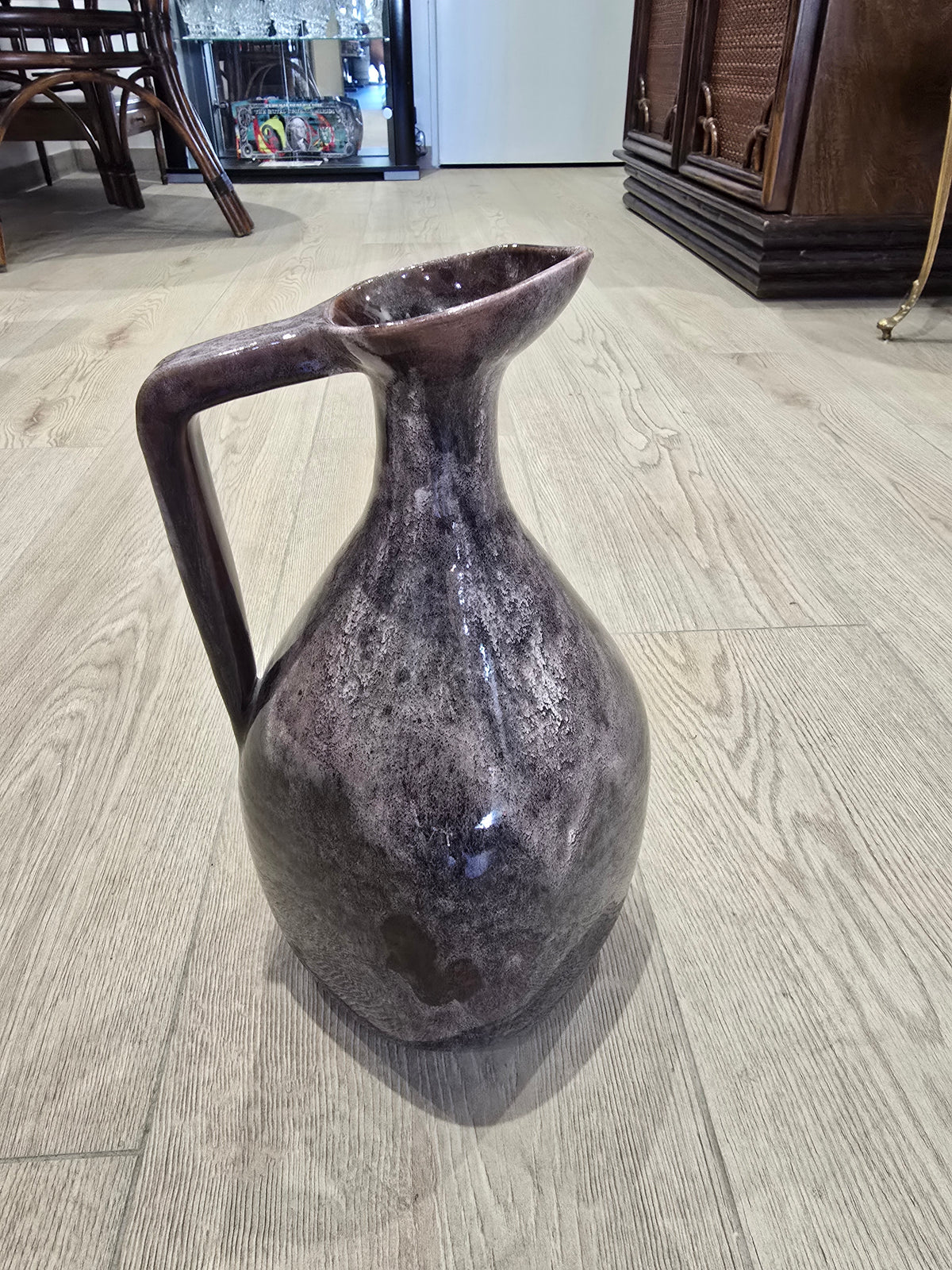 Grand pichet / vase sculptural Accolay – Potiers d’Accolay – années 1950-60 – signé, N°3 – H. 33 cm