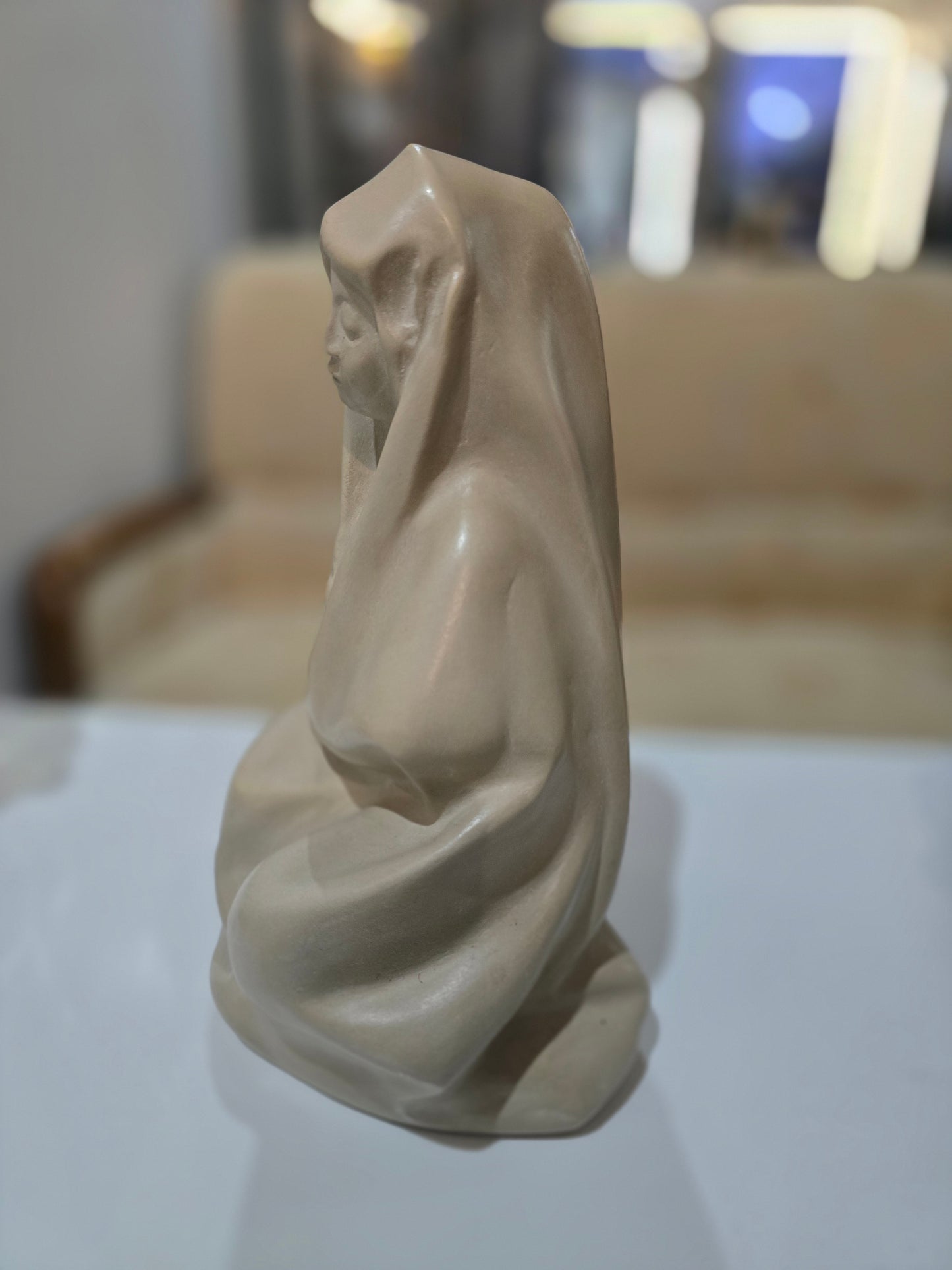 Sculpture – Vierge Méditative (Reproduction Officielle des Musées Nationaux)