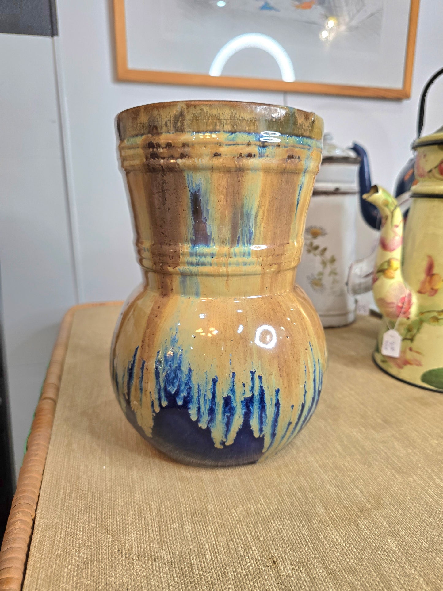 Vase en grès émaillé vintage