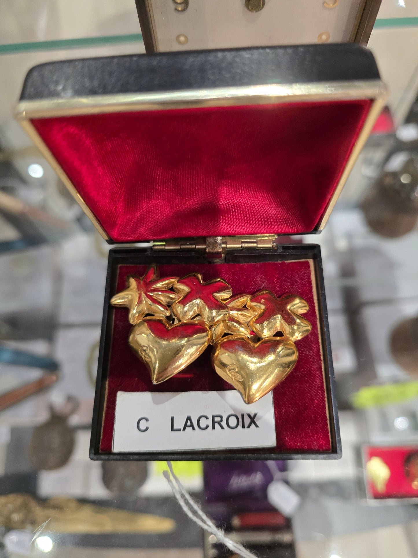 Boucles d’oreilles clip vintage Christian Lacroix