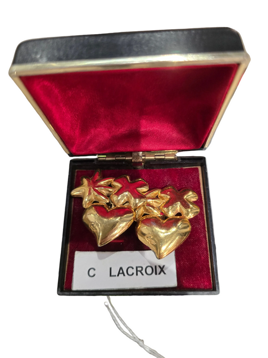 Boucles d’oreilles clip vintage Christian Lacroix