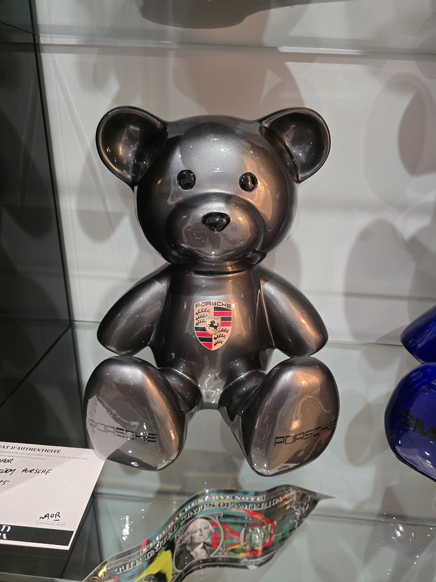 Teddy Bear Porsche – Édition Limitée 11/26 – 35 cm – Design Auto & Art Pop