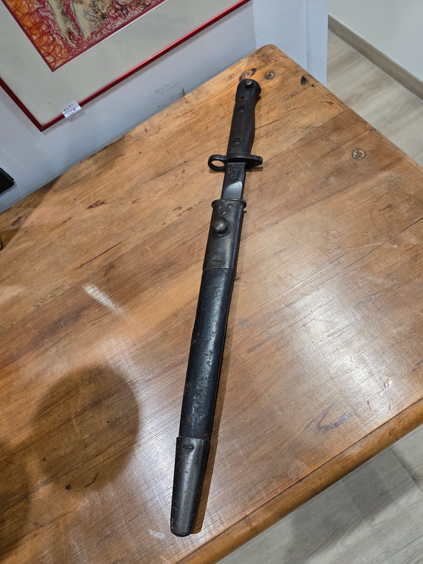 Pièce ancienne de collection – modèle MK II RFI 1942 avec fourreau d’origine