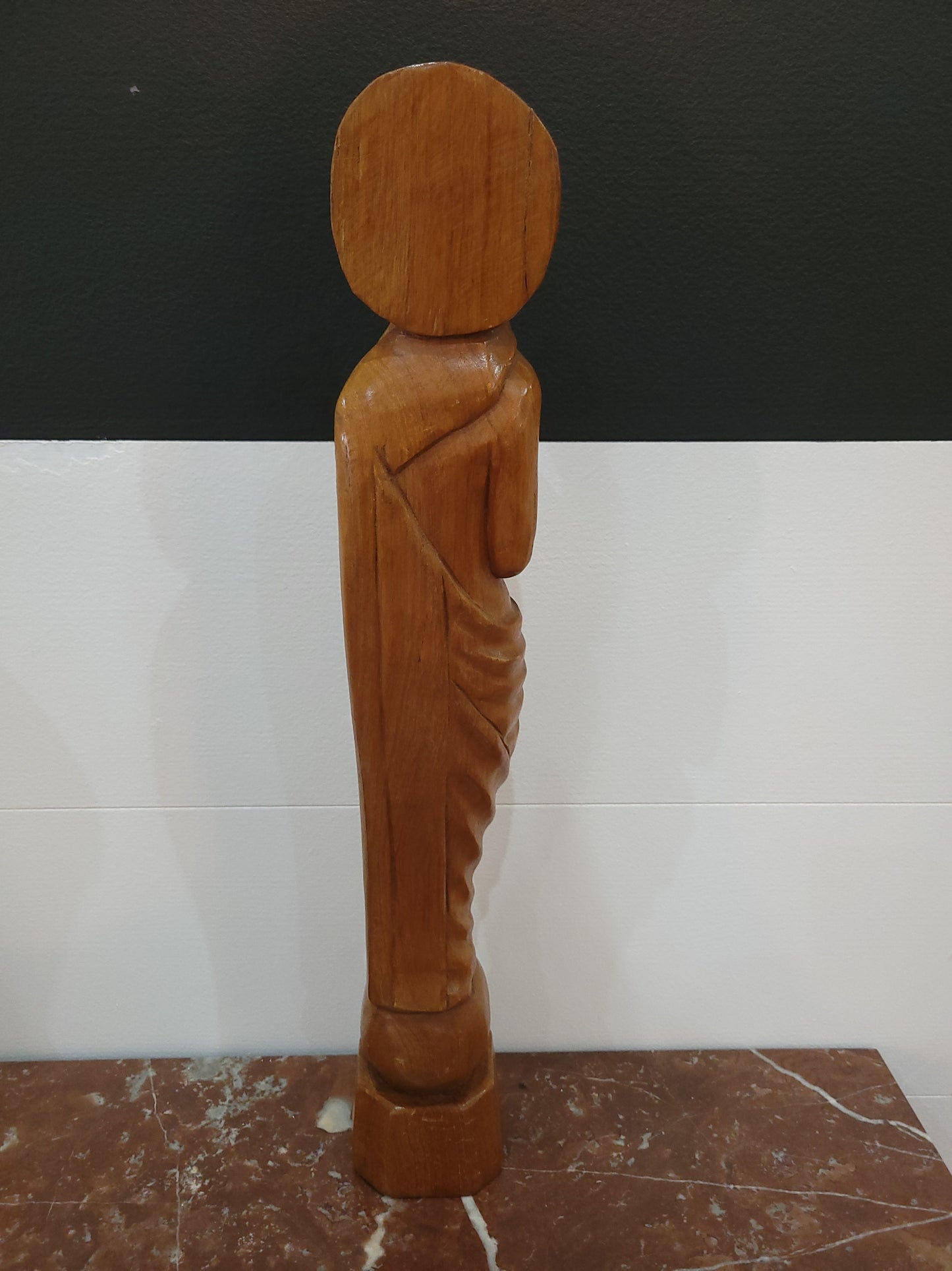Sculpture religieuse en bois sculpté – Vierge à l’Enfant