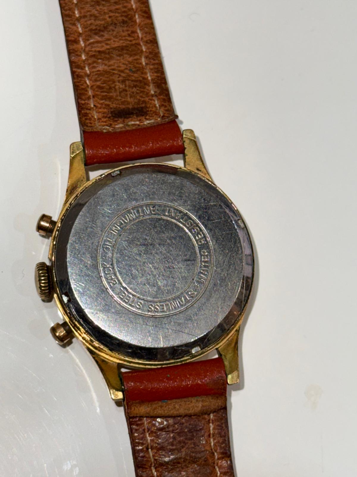 Montre Chronographe Vintage Elgé – 17 Jewels – Incabloc – Calibre Suisse