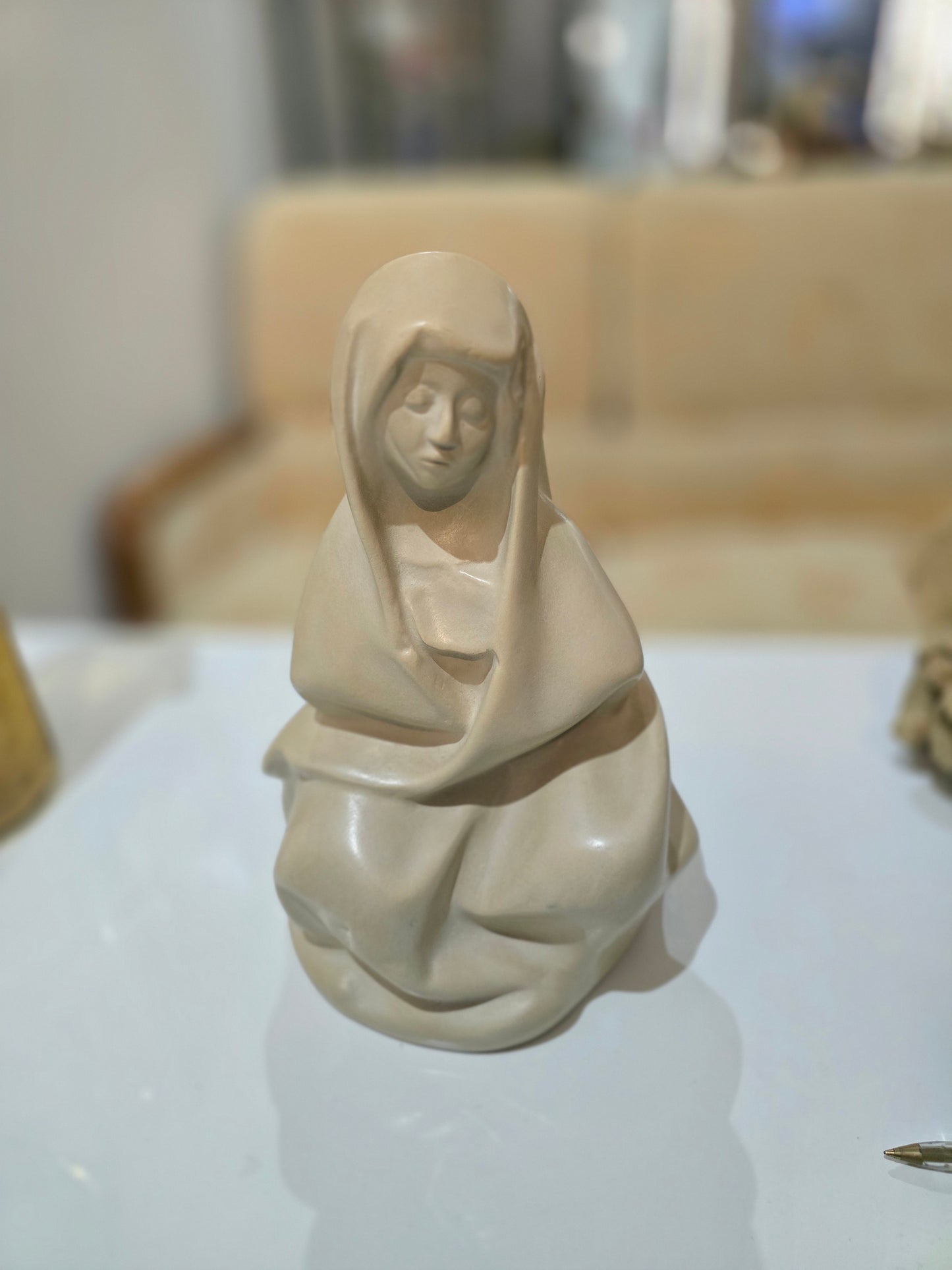 Sculpture – Vierge Méditative (Reproduction Officielle des Musées Nationaux)