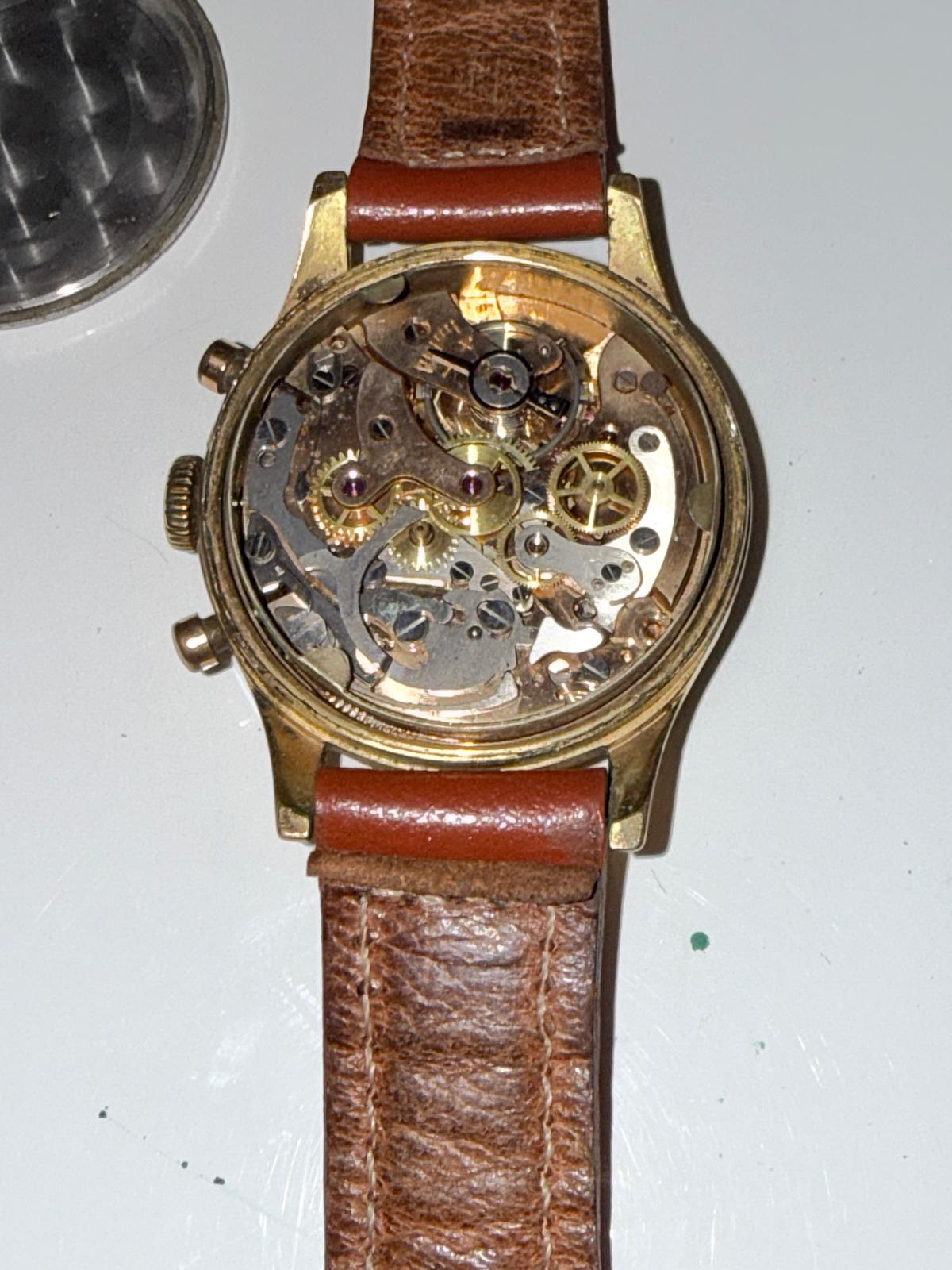 Montre Chronographe Vintage Elgé – 17 Jewels – Incabloc – Calibre Suisse