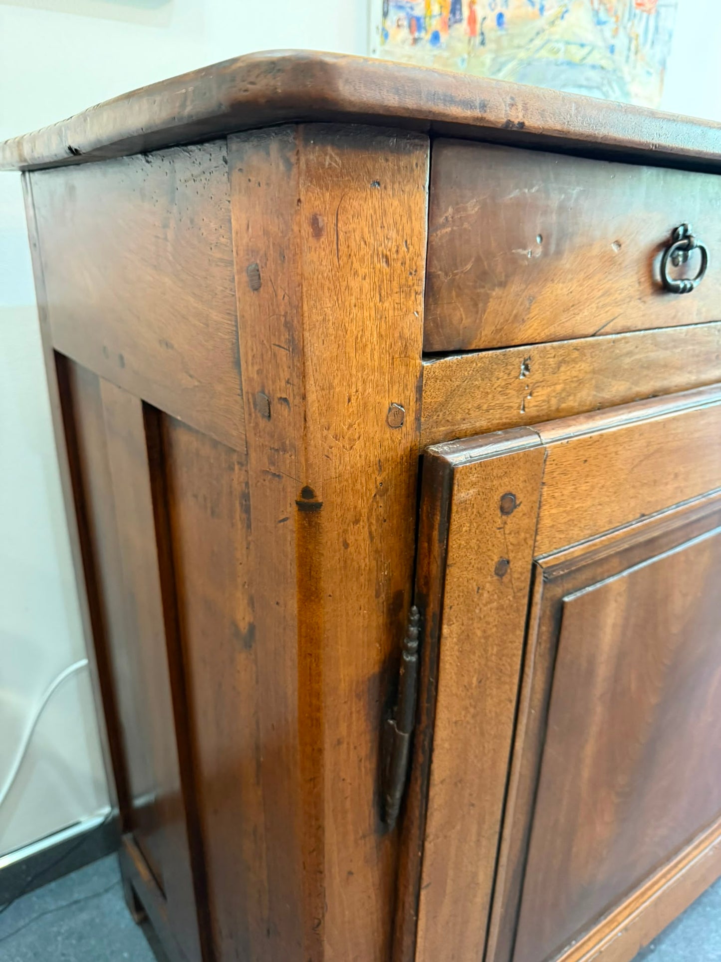Buffet ancien XIXe siècle en noyer – 3 tiroirs