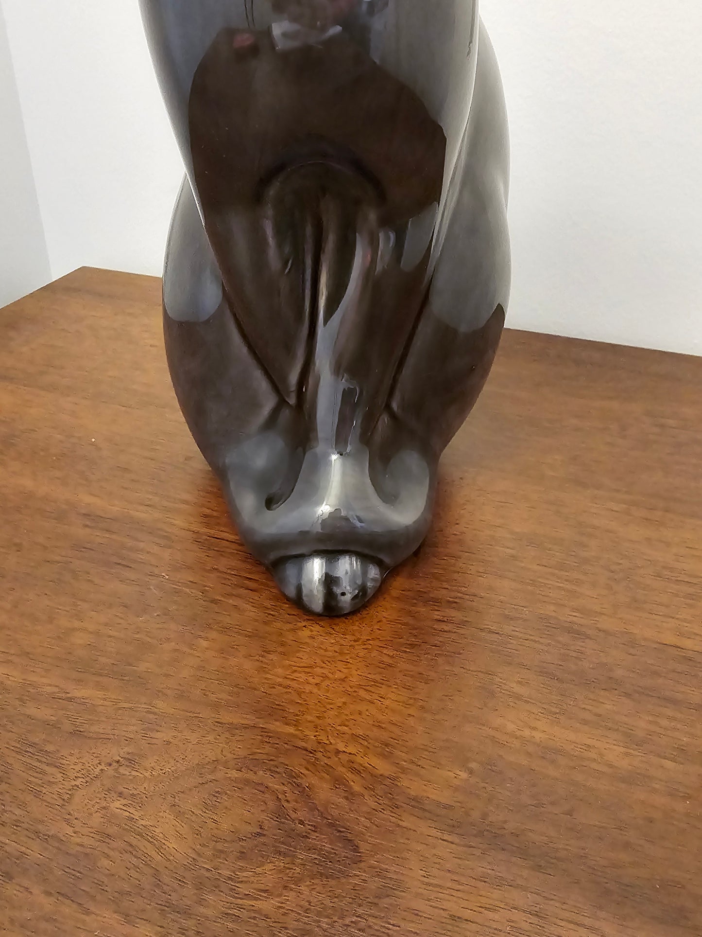 Chat En Céramique Signé migeon