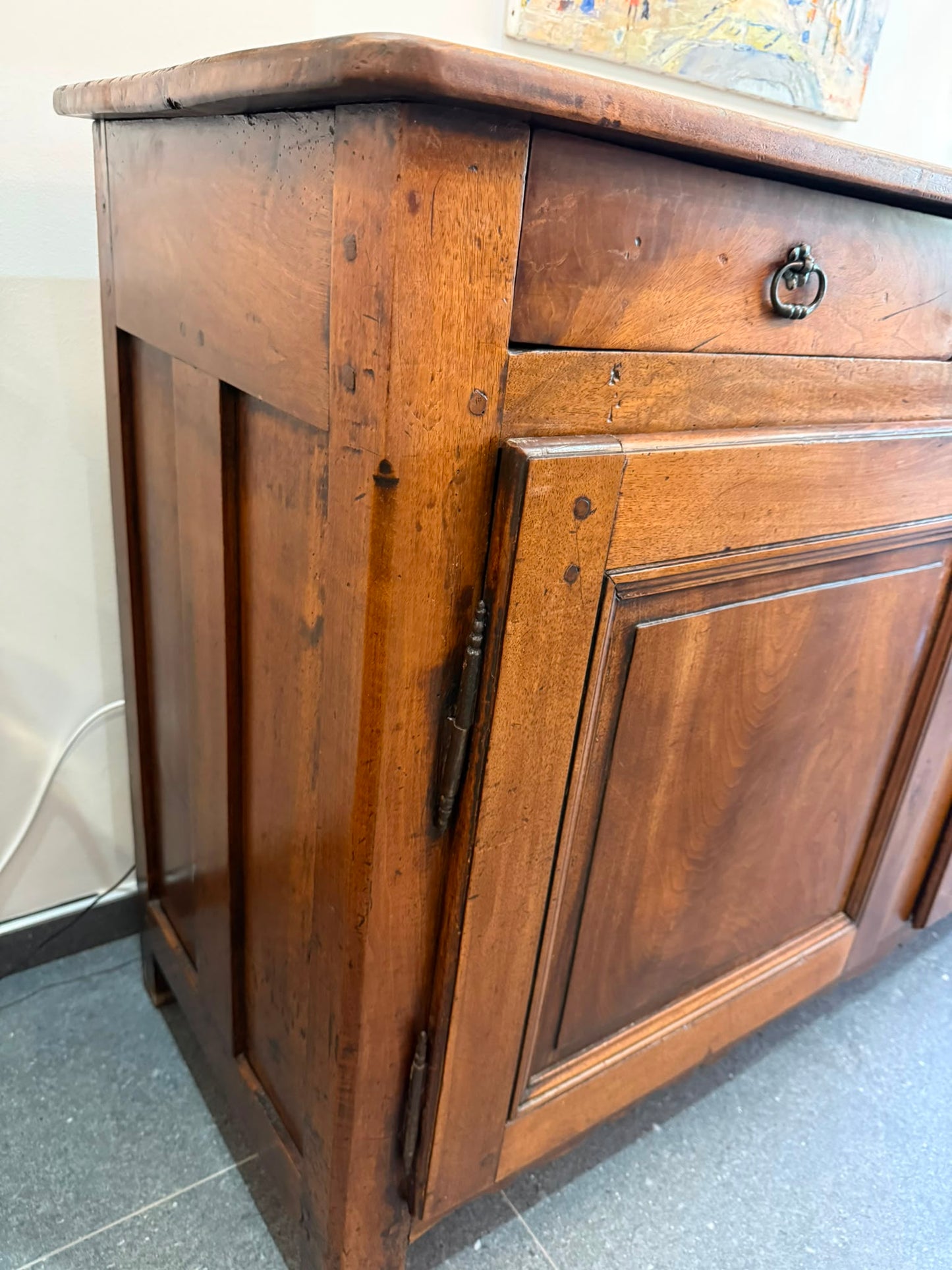 Buffet ancien XIXe siècle en noyer – 3 tiroirs