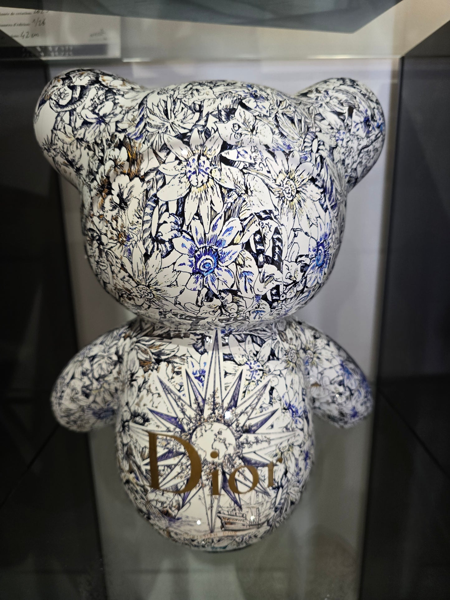 Teddy Bear Dior floral – Édition limitée 6/26 – 35 cm