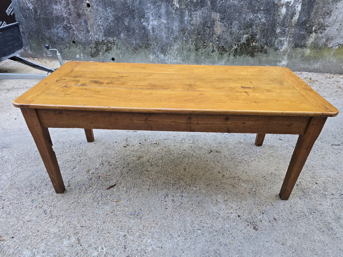 Table de ferme ancienne en orme
